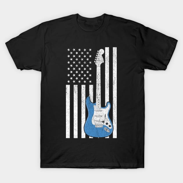 Patriotic Electric Guitar T-Shirt by Vector Deluxe